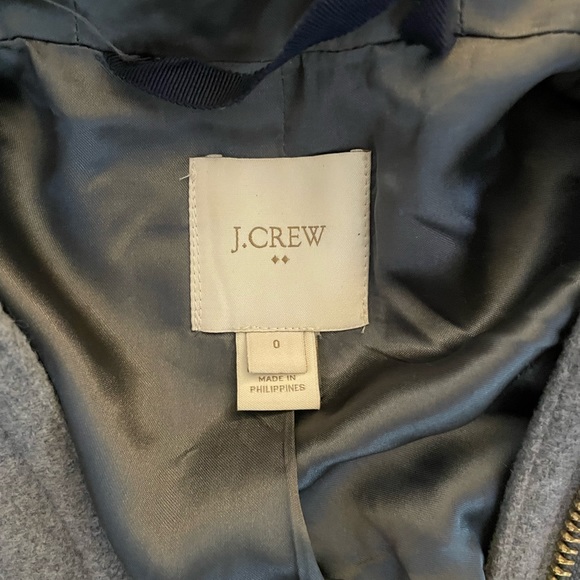 J. Crew Wool & Polyester Faux Fur Hood Coat - Picture 5 of 5